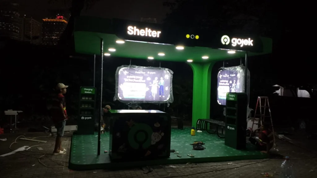 jasa backdrop, booth, panggung tangerang selatan